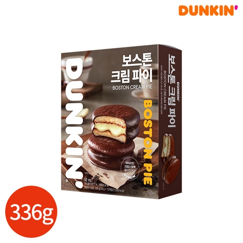 던킨도너츠 보스턴 크림파이 336g 2개