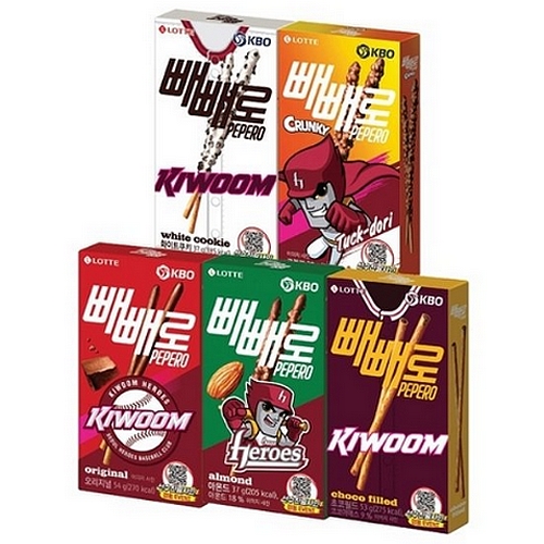 KBO X 빼빼로 5종 혼합구성 (키움 히어로즈)