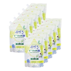 자연퐁 베이킹소다 파워 3X 프레쉬 레몬향 리필 1L (10개)_이미지