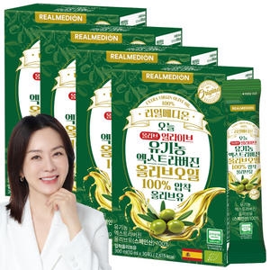 리얼메디온 오늘 올리브 얼라이브 유기농 엑스트라버진 압착 올리브유 300ml(10mlx30포) (4개)_이미지
