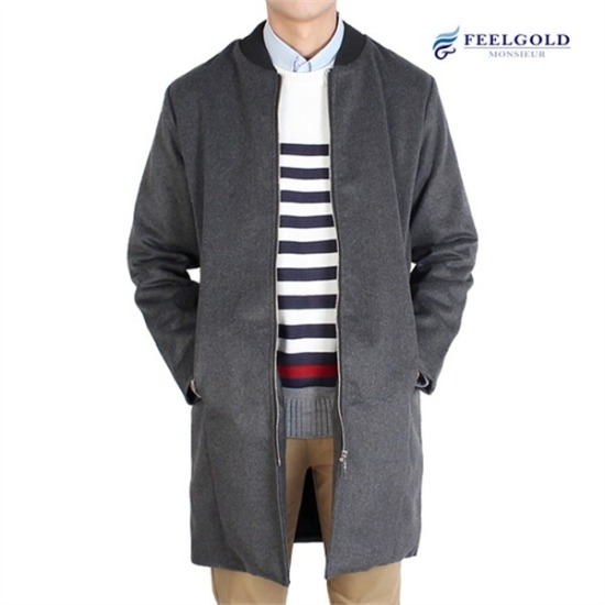 지퍼롱 블루종 코트 DB612