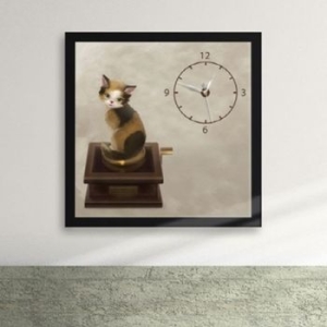 ix083-귀여운 고양이05 액자시계