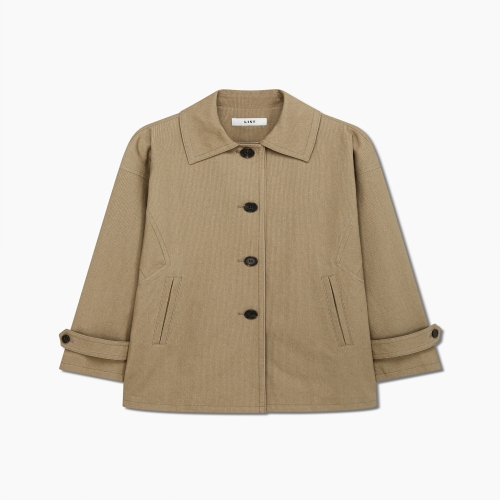 인동에프엔 리스트 여성 코튼 블렌드 루즈핏 하프 맥코트 TWWBYQ50020