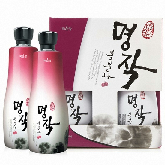 국순당(고창명주) 명작 복분자주 375ml 2입 세트이미지입니다. 누르면 해당 게시물로 새창이동합니다.