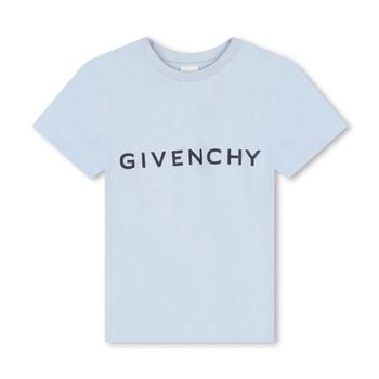 지방시 키즈 Boys 로고 프린트 코튼 티셔츠 Size 6Y H30343-77D 254702