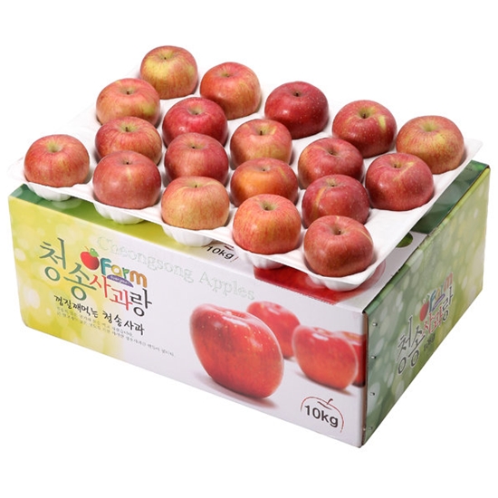 아침햇살농장 청송 사과 정품 대과 11~12개(과) 4kg (1개)_이미지
