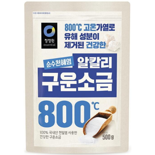 청정원 순수천혜염 알칼리 구운소금 500g (1개)_이미지