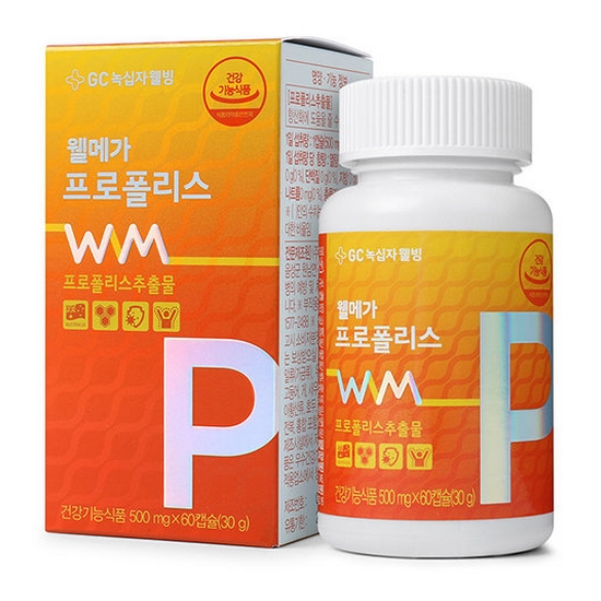 GC녹십자웰빙 웰메가 프로폴리스 60캡슐 (2개)