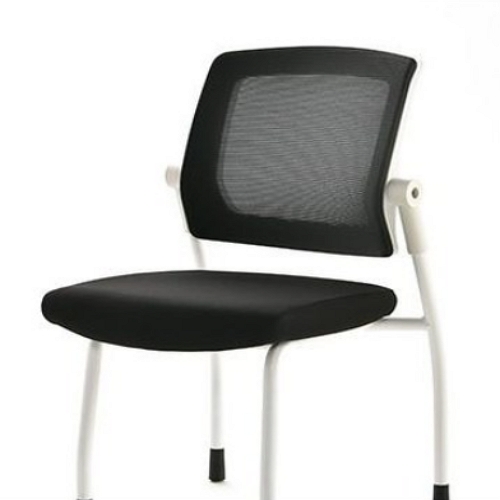 라온체어 CS100 화이트 A형 팔걸이무 모두고정 책상 의자