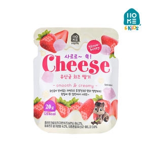홈앤키즈 사르르쏙 유산균 치즈 딸기 20g (1개)