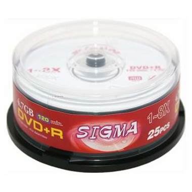 SIGMA DVD+R 4.7GB 8x ���� 25��