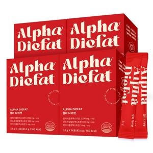 웰레스트 알파 다이팻 제로파우더 3.1g 14포 (4개)_이미지