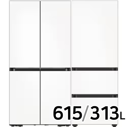 삼성전자 비스포크 키친핏 새틴 RF60DB9KF1AP+ RQ33DB74C1AP (화이트)_이미지