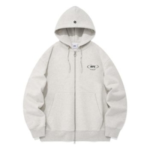 액티브 릴렉스핏 후드 집업 화이트 그레이 U2HDU1304M1