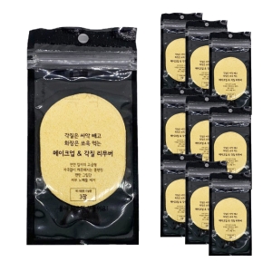 뷰티온 천연해면 쏙싹 클렌징 스폰지 3p 10개_이미지
