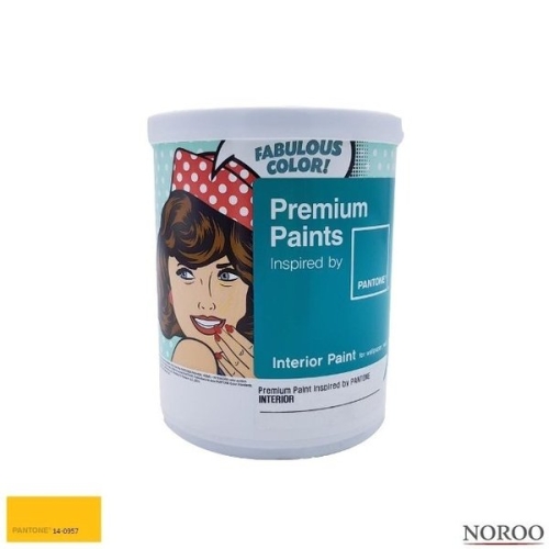 팬톤 내부용 무광 수성 페인트 1L 노랑14-0957 WFHLZ89