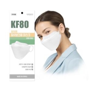 와이엠 황사보건용마스크 KF80/대형/화이트 100매
