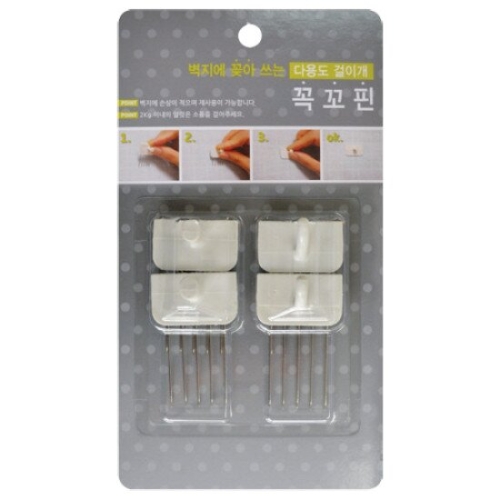 천하지엘씨 천하 벽걸이핀 (4개)_이미지