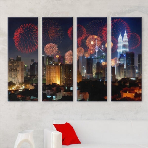 꾸밈 아트박스 cu486-타워불꽃축제_대형노프레임세트