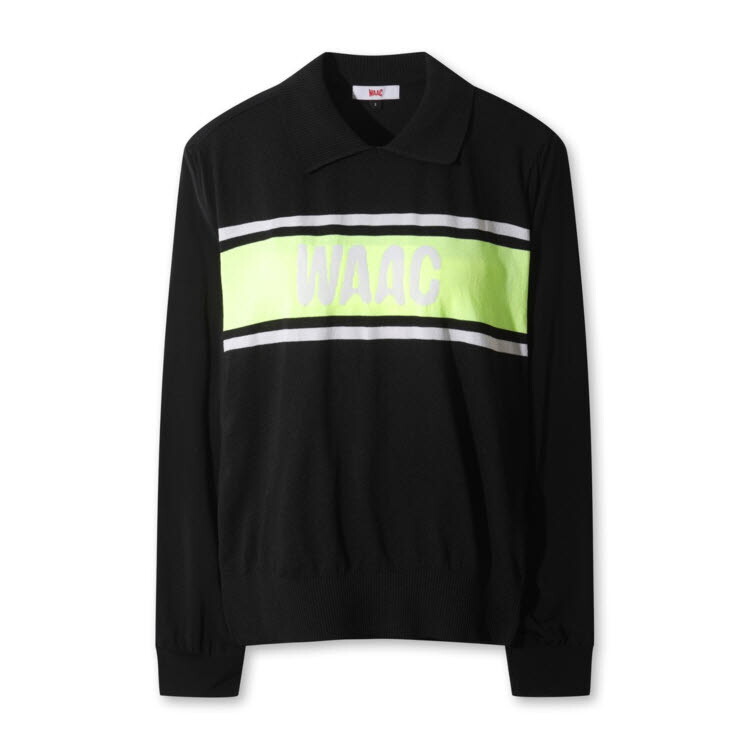  waac Block Knit Hybrid 폴로티 WWTBM26206BKX