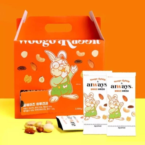 우고래빗 올웨이즈 하루견과 선물세트 20g 100개입 (1개)_이미지