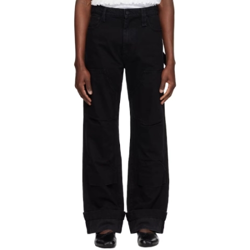 워크웨어 Simone Rocha 남성 블랙 데님 진 251405M186005