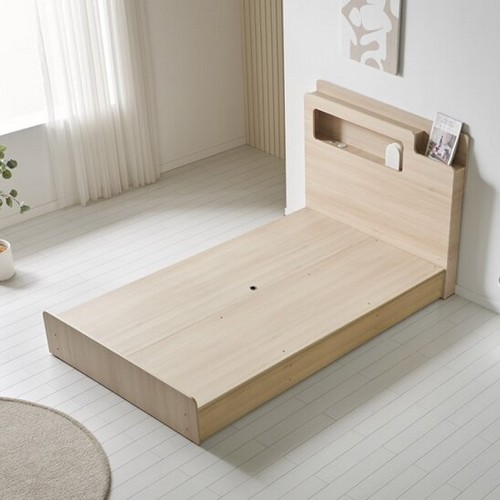 BIF보루네오 루미나 평상형 수납 LED침대 SS (투인스본넬)_이미지