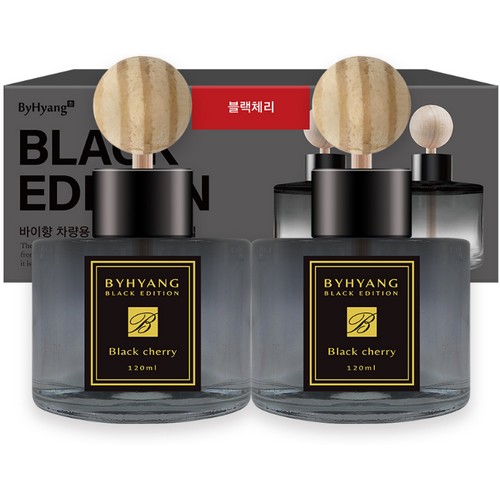 바이향 블랙에디션 카 디퓨저 120ml (2개)_이미지