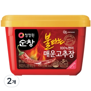 현미 불타는매운고추장 450g 2개