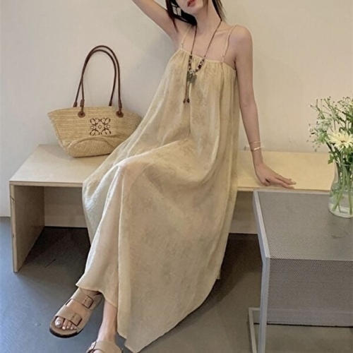 여름 바캉스룩 루즈핏 롱원피스 KYR-WFJF6K6