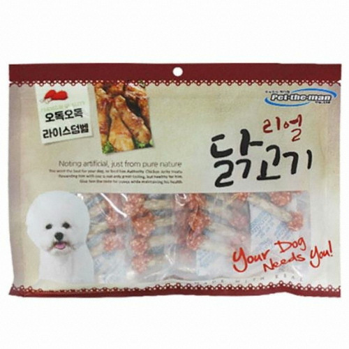  펫더맨 리얼 닭고기 오독오독 라이스덤벨 300g [1개]