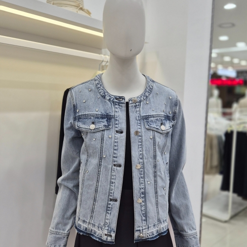 노카라 큐빅 데님 자켓 CAFU3-WDJ020_JK 전주김제점