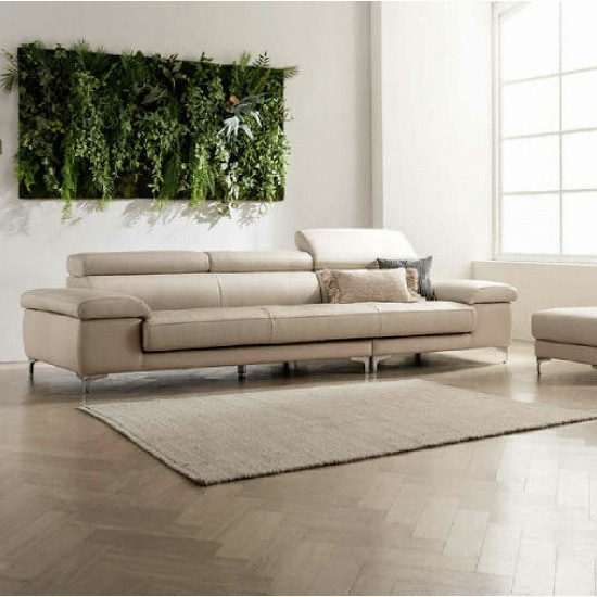  자코모 노바 기능성 천연가죽 소파 4인용 [스툴포함] 상품이미지