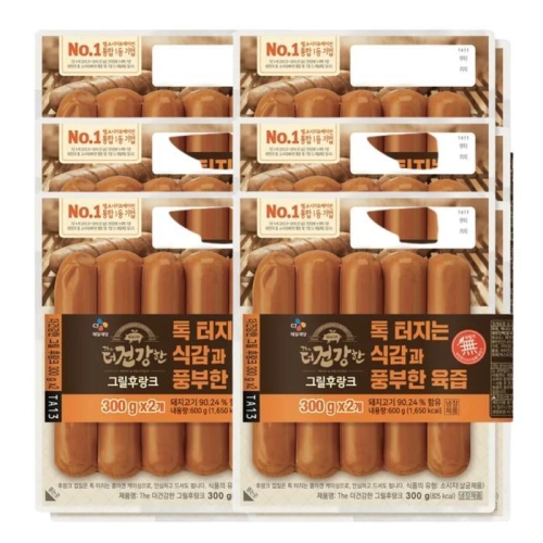 CJ제일제당 더 건강한 그릴후랑크 300g (12개)_이미지