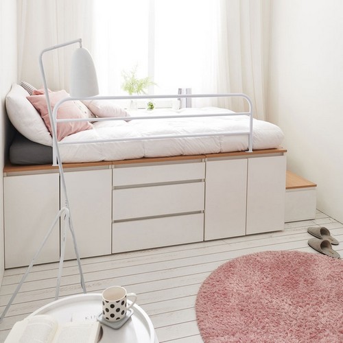 꿈꾸는요셉 스키니 SKSSET6 수납 침대 SS