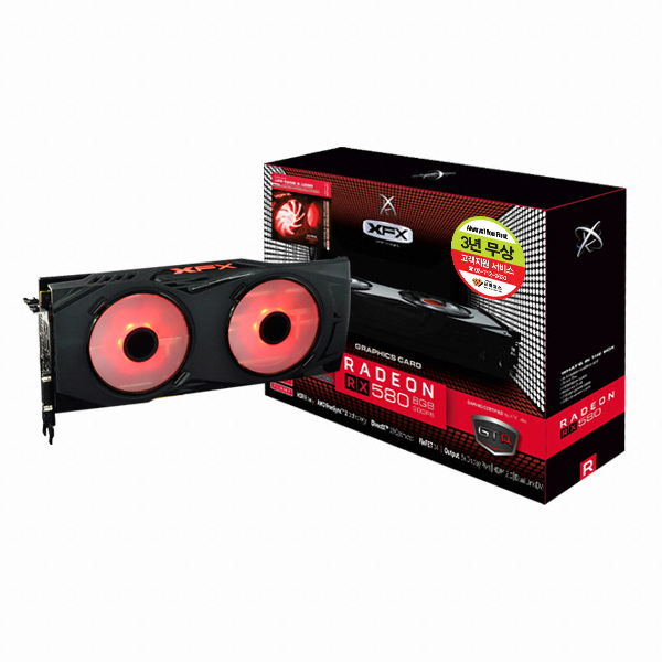 XFX �󵥿� RX 580 �������� GTR OC D5 8GB