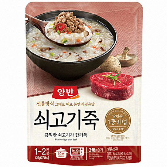 동원F&B 양반 쇠고기죽 420g (4개)