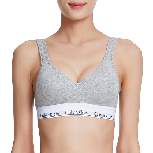 캘빈클라인언더웨어 모던 코튼 스쿱백 브라렛 QF5490 (020, 그레이)_이미지