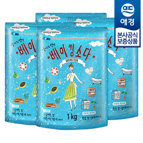 애경 엄마의 선택 베이킹소다 1kg (4개)_이미지