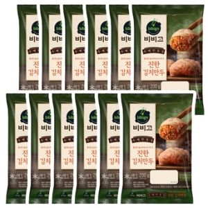 CJ제일제당 비비고 진한 김치만두 200g (12개)_이미지