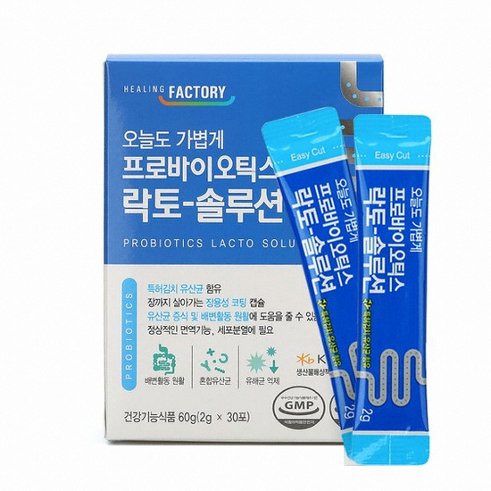 힐링팩토리 오늘도 가볍게 프로바이오틱스 락토-솔루션 30포 (2개)