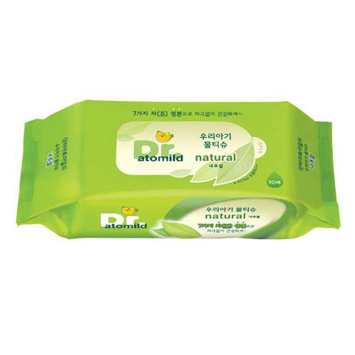  닥터아토 내추럴 물티슈 리필형 70매 [12팩]