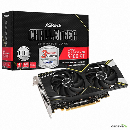 ASRock 라데온 RX 5500 XT CHALLENGER D OC D6 4GB 에즈윈_이미지