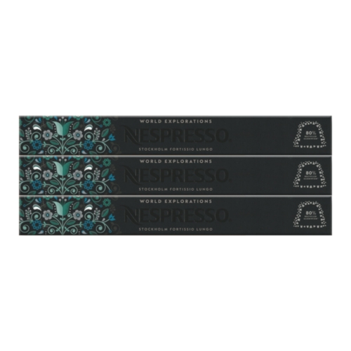네스프레소 오리지널 월드 익스플로레이션 스톡홀름 룽고 10캡슐 (3팩)