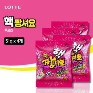 롯데제과 핵짱셔요 후르츠 51g (4개)_이미지