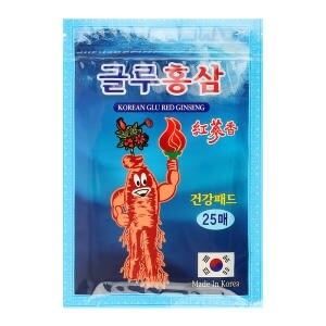 한일산업 글루 홍삼 <b>파스</b> 25매입