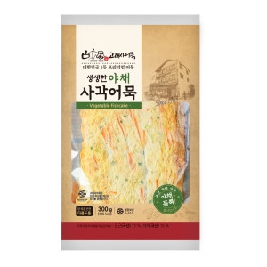 늘푸른바다 고래사어묵 생생한 야채 사각어묵 300g [4개]