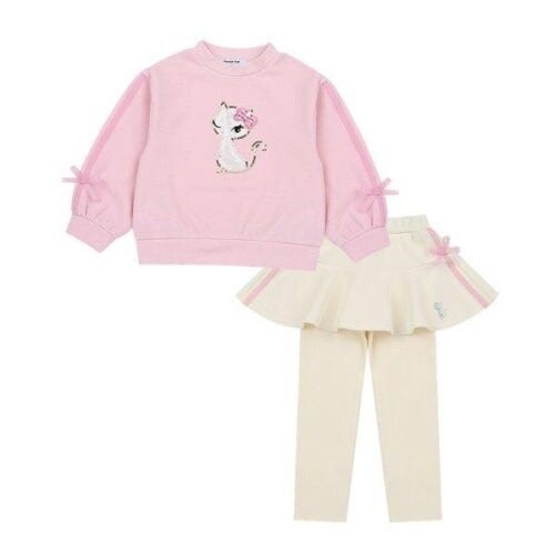 프렌치캣 백 PK 리본 배색 상하세트 Q61DDT310DP200