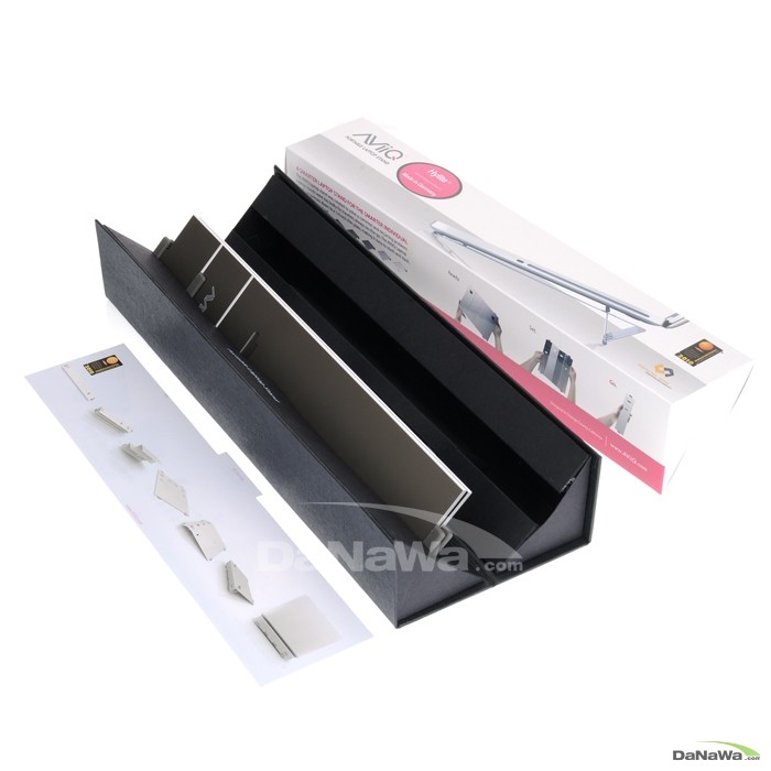 AViiQ PORTABLE LAPTOP STAND 받침대 - Satin Titanium_이미지