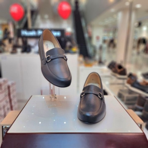 허시파피 여성 발 편한 경량 심플 4cm 몰드창 세미정장 로퍼 3fr451_이미지